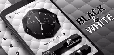 Black and White Go Clock Theme