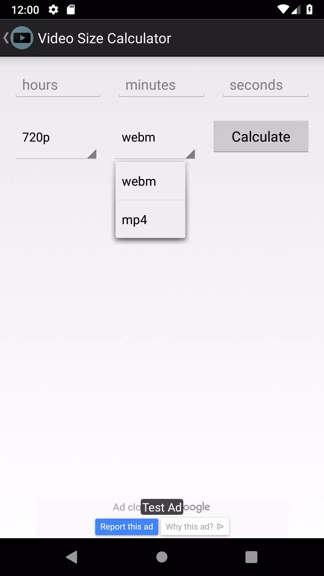 Video Size Tube Calculator APK for Android Download