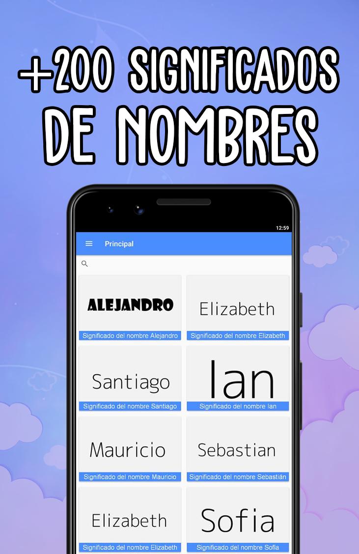 Significado De Los Nombres For Android Apk Download - nombres bonitos para poner en roblox