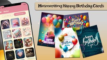 Photo & Name On Birthday Cake poster