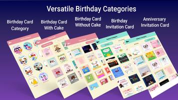 Birthday Cake Photo Card Maker скриншот 2