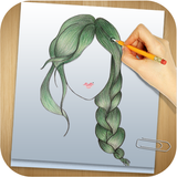 Hairstyles Sketch : Learn to D icône
