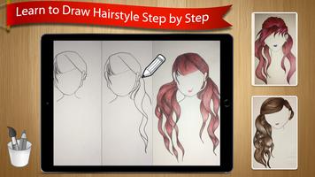 Hairstyles Sketch : Learn to D imagem de tela 3