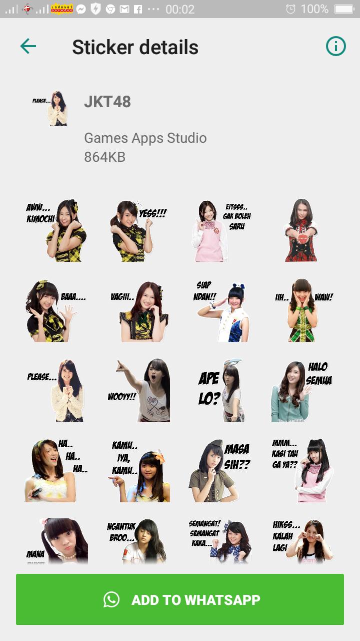 Sticker Jkt48 Wastickerapps For Android Apk Download