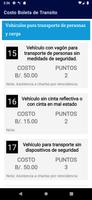 Costo Boleta Transito Panamá ảnh chụp màn hình 1