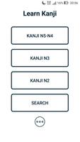 Learn Kanji N5-N2 poster