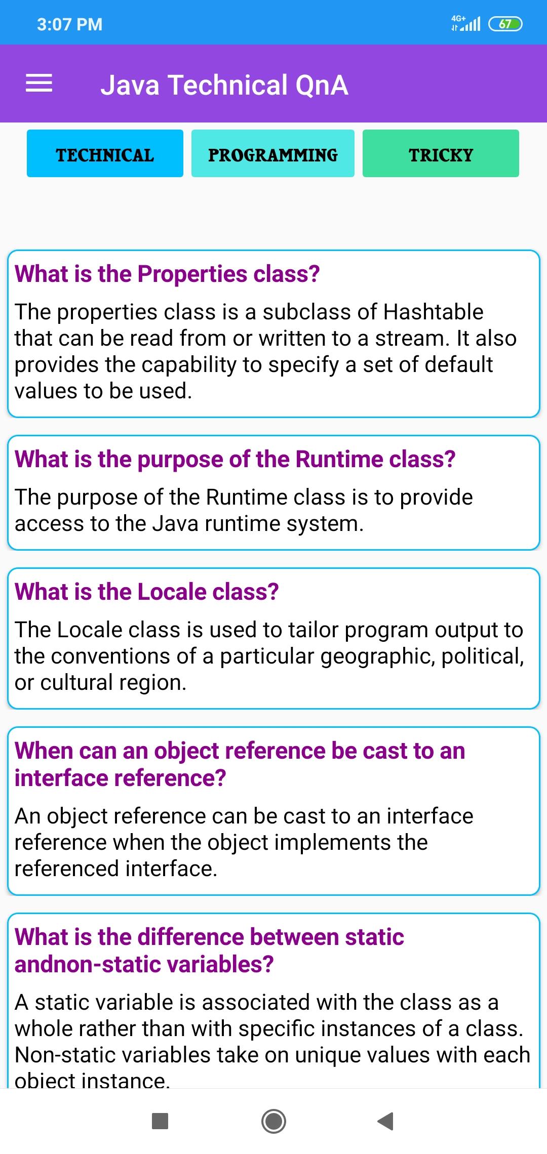 Java interview technical tricky program questions apk for android download