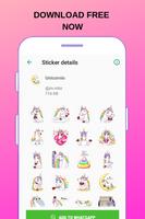 WAStickerApps Unicorn Affiche