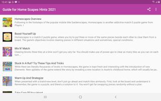 Guide For Homescapes Tips screenshot 3