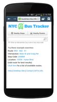 برنامه‌نما NYC Mta Bus Tracker عکس از صفحه