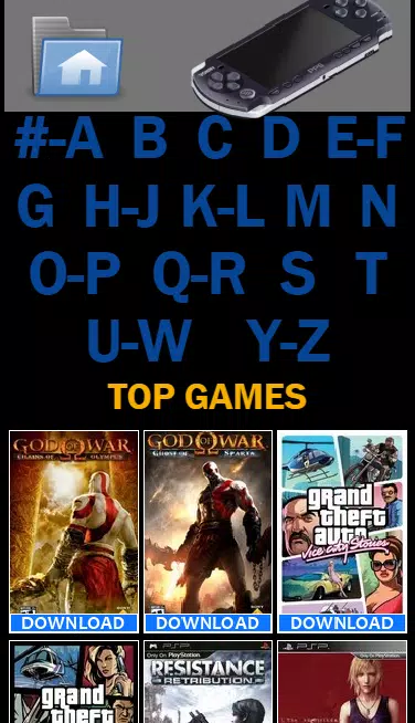 PSP PSX PS2 Games ISO Download for Android - Free App Download
