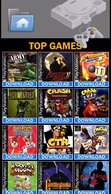 PSX ROMs FREE, Playstation Games
