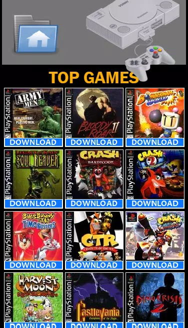 PSX ROMs Download - Free Playstation Games 