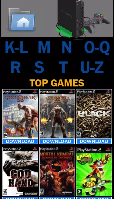 PSP PS2 PSX Rom Downloader APK für Android herunterladen