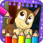 Paw Coloring & Learning Book Zeichen