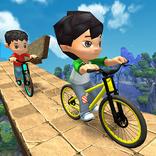 Kids bicycle racing