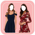 Women Fashion Dress Photo Suit biểu tượng
