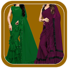 Women Fashion Ruffle Sarees biểu tượng