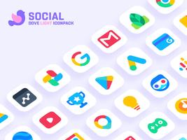 Dove Light : Icon Pack ảnh chụp màn hình 1