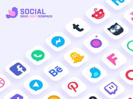 Dove Light : Icon Pack ảnh chụp màn hình 2