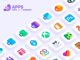 Dove Light : Icon Pack ảnh chụp màn hình 3