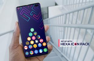 Hexa Icon Pack : Hexagonal постер