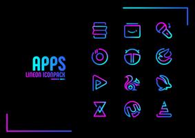 Lineon Icon Pack : LineX تصوير الشاشة 2