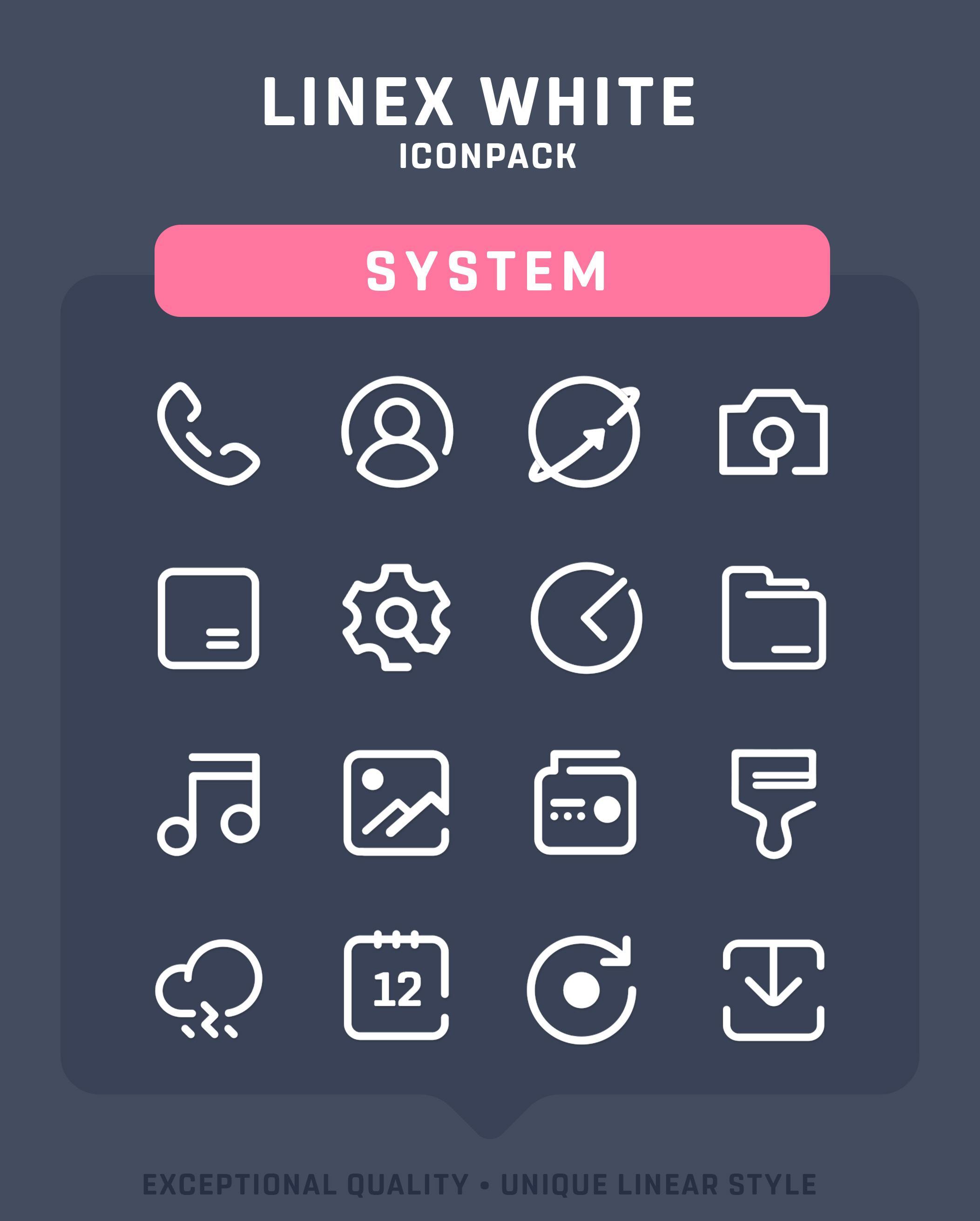 Linex White Icon Pack For Android Apk Download