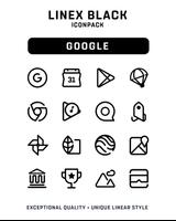 LineX Black Icon Pack اسکرین شاٹ 1