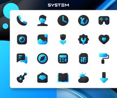 Blue Icon Pack : LuXBlue poster