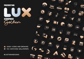 Gold IconPack : LuXGold الملصق