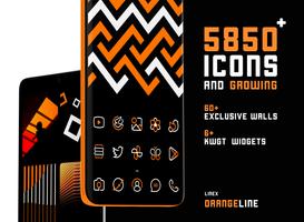 OrangeLine IconPack : LineX poster