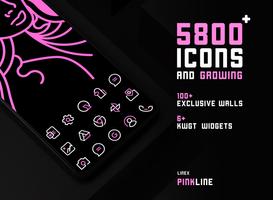 PinkLine Icon Pack :LineX Pink Affiche