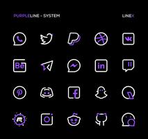 PurpleLine Icon Pack : LineX スクリーンショット 3