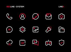 RedLine Icon Pack : LineX screenshot 1