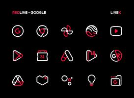 RedLine Icon Pack : LineX screenshot 2