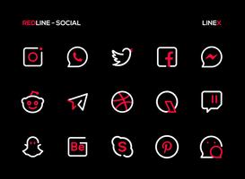 RedLine Icon Pack : LineX screenshot 3