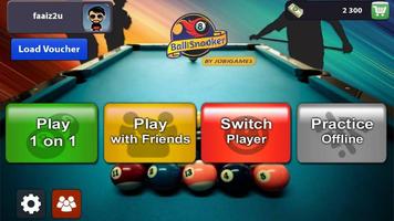 8 Ball Snooker Plakat