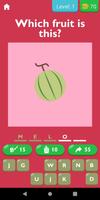 Guess The Fruit By Emoji Game Affiche