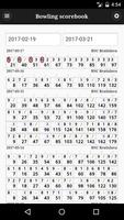 Bowling scorebook captura de pantalla 2