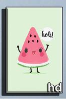 Cute Watermelon Wallpaper تصوير الشاشة 1