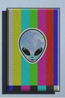 Cute Alien Wallpaper Affiche