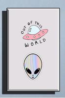 Cute Alien Wallpaper Ekran Görüntüsü 1