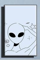 Cute Alien Wallpaper capture d'écran 2