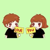Couple Cute Wallpaper HD.aab أيقونة