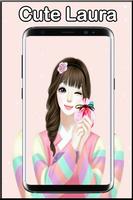 Cute Laurra Girl Wallpaper الملصق