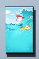 Kawaii Bunny Wallpapers Affiche