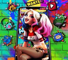 Motyw Joker Girl plakat