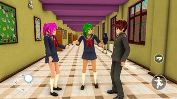 jogo anime menina ensino médio imagem de tela 3