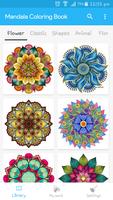 Mandala coloring book Cartaz